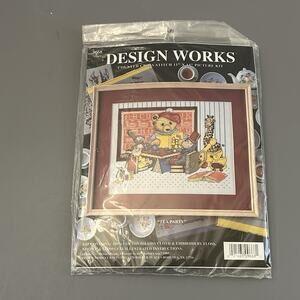 Counted Cross Stitch Kit Tea Party 11”x14” Design Works 9668